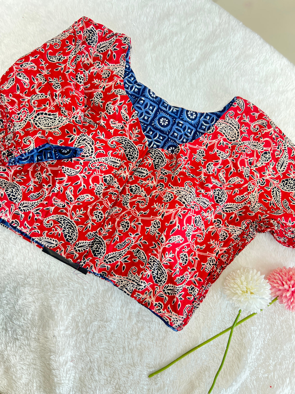 Reversible Printed Cotton Blouse |  SAA123
