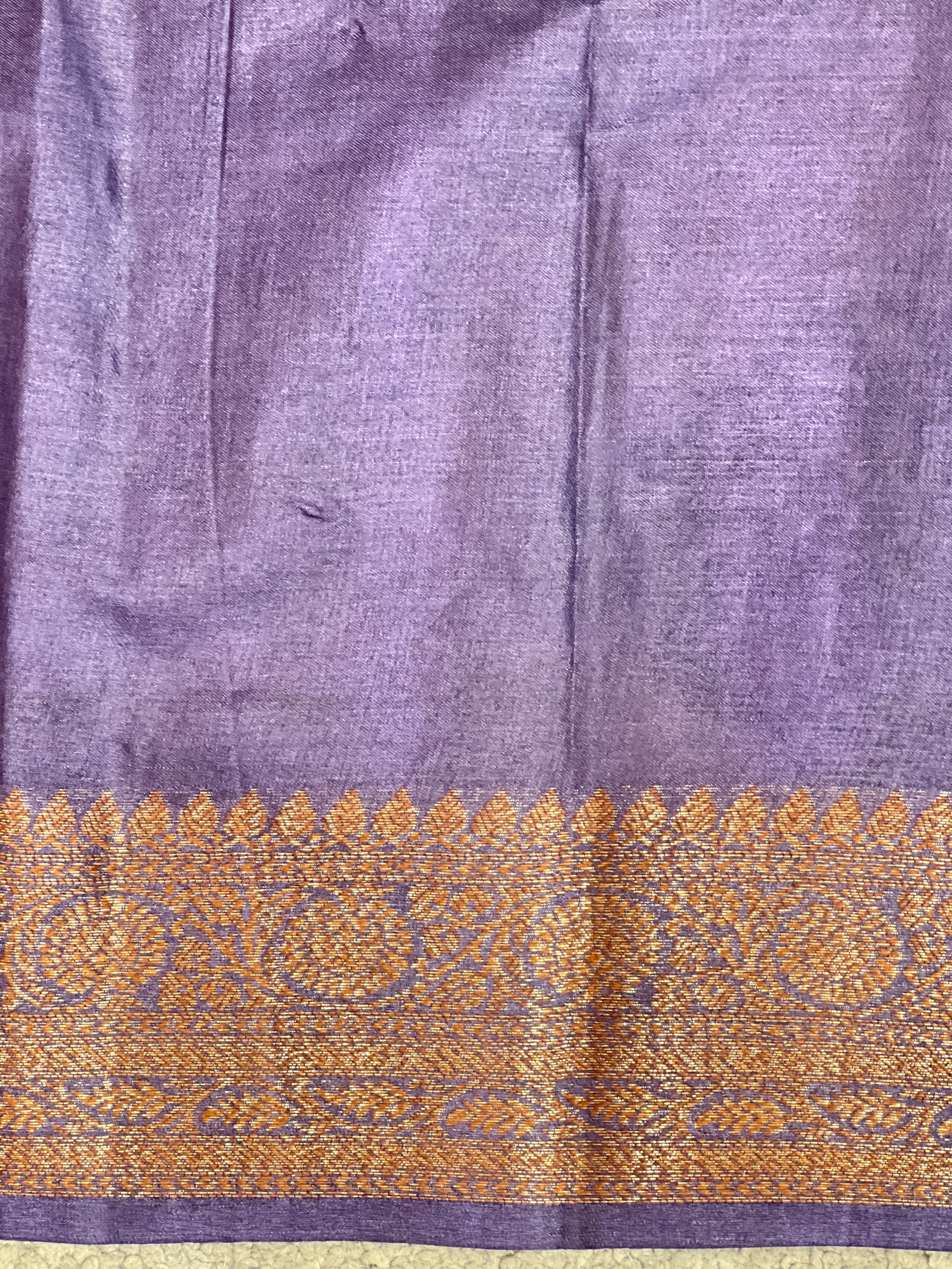 Buta Woven Pattern Banarasi Tussar Saree | ZSS132