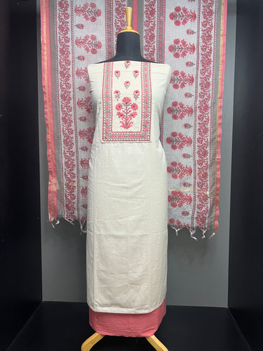 Block Print With Sequence Highlighted Cotton Salwar Set | SW2181