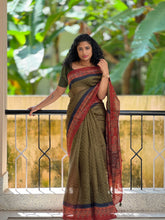 Screen Print Design & Bandhini Pattern  Cotton Blended Saree | SHF151