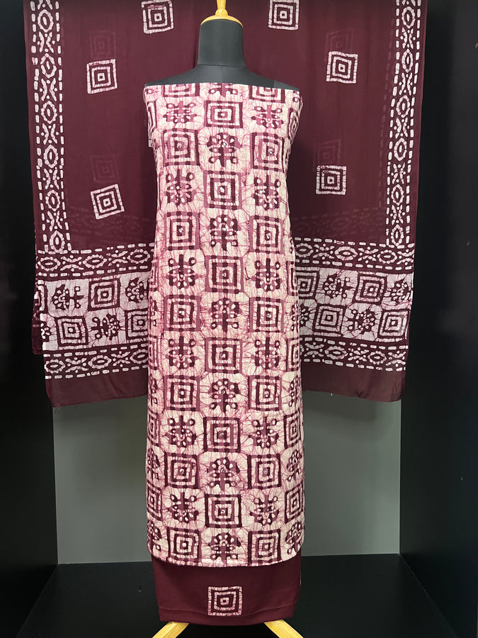 Batik Printed Cotton Salwar Set | MT163