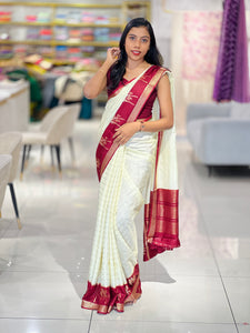 Traditional Banarasi Weaving Patterned Semi Silk Saree | NN367