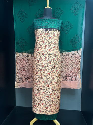 Digital Print With Mirror Detailed Muslin Silk Salwar Set | SF1178