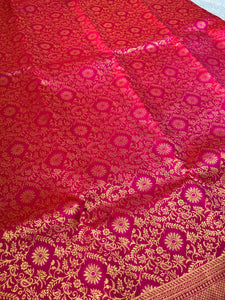 Floral Jaal Weaving Kanchipuram Saree | HH170