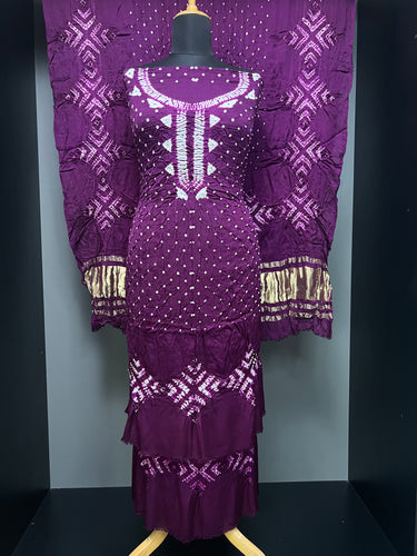 Bandhani Tie & Dye Modal Salwar Set | SAC197