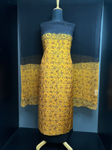 Digital Print With Mirror Detailed Muslin Silk Salwar Set | SF1175