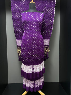 Bandhani Pattern Tie & Dye Semi Modal Salwar Set | SAC192