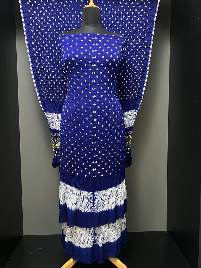 Bandhani Pattern Tie & Dye Semi Modal Salwar Set | SAC188