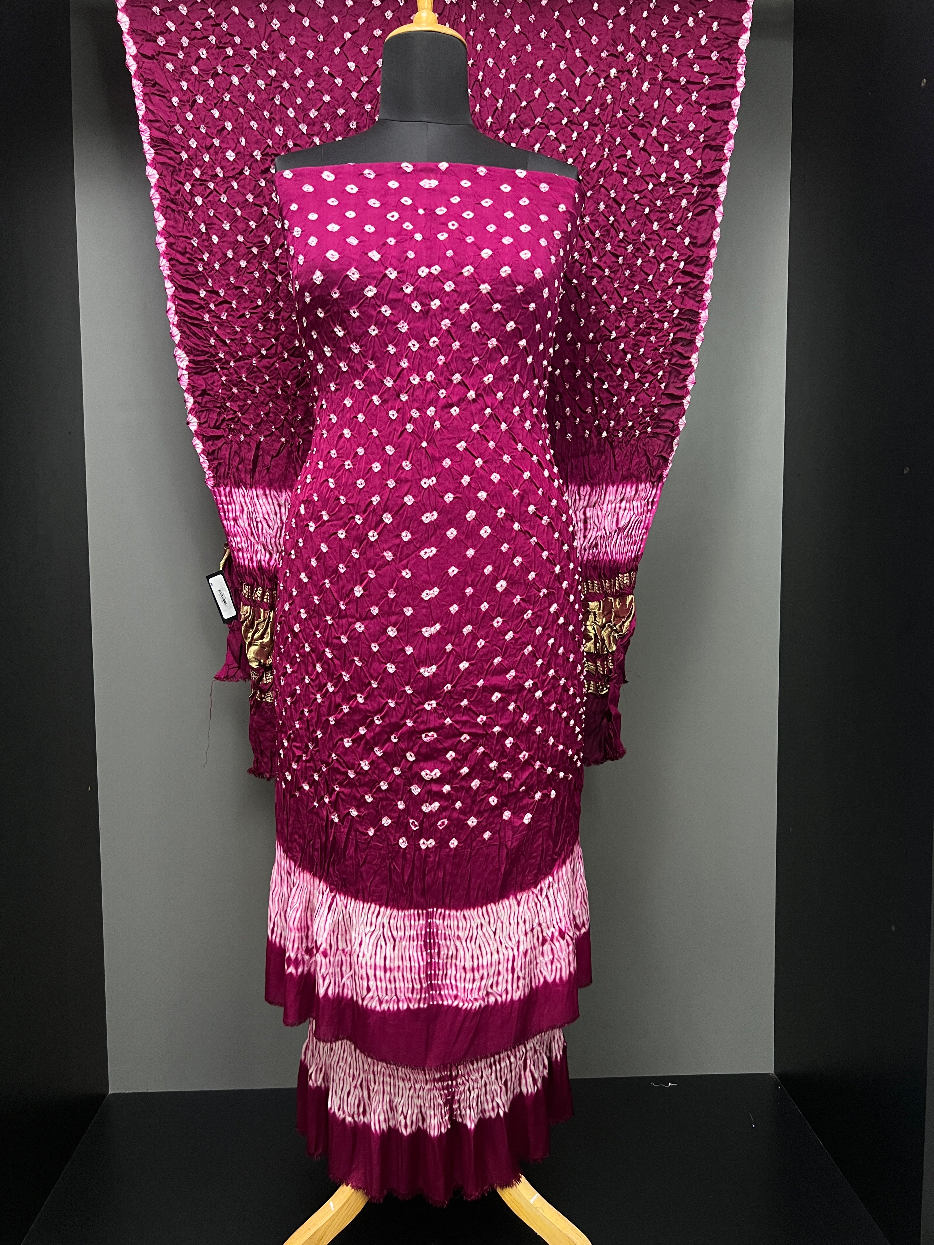 Bandhani Pattern Tie & Dye Semi Modal Salwar Set | SAC189
