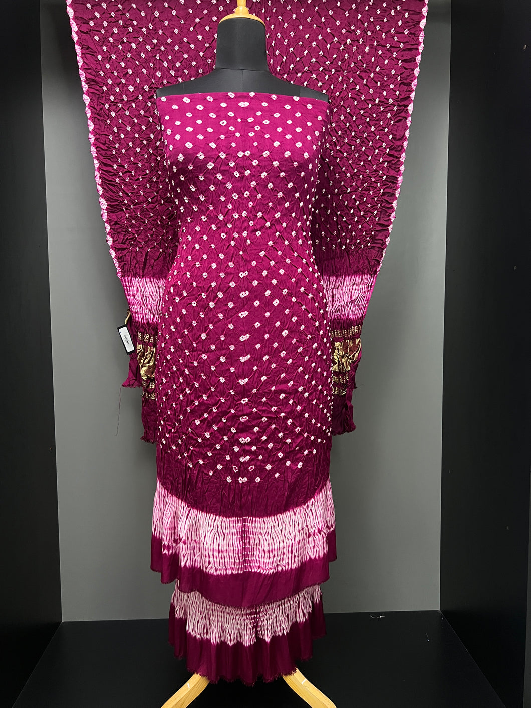 Bandhani Pattern Tie & Dye Semi Modal Salwar Set | SAC189
