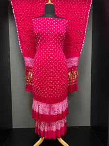 Bandhani Pattern Tie & Dye Semi Modal Salwar Set | SAC191