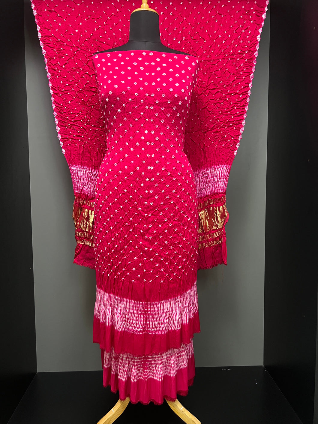 Bandhani Pattern Tie & Dye Semi Modal Salwar Set | SAC191