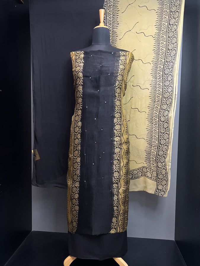 Print With Nalgonda Mirror Detailed Kota Salwar Set | SF1169
