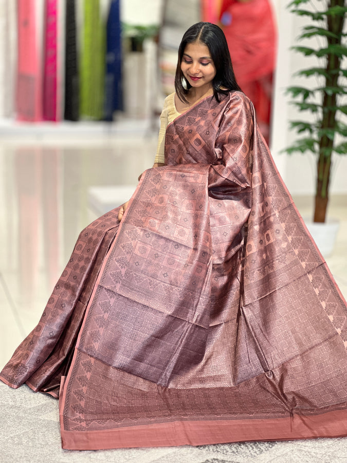 Thread Woven Soft Tussar Saree | YNG441