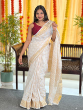 Banarasi Weaved Semi Silk Saree | GAT384