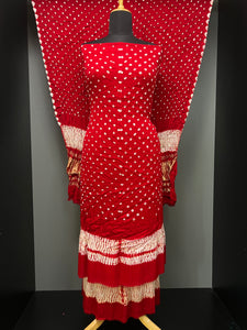 Bandhani Pattern Tie & Dye Semi Modal Salwar Set | SAC193