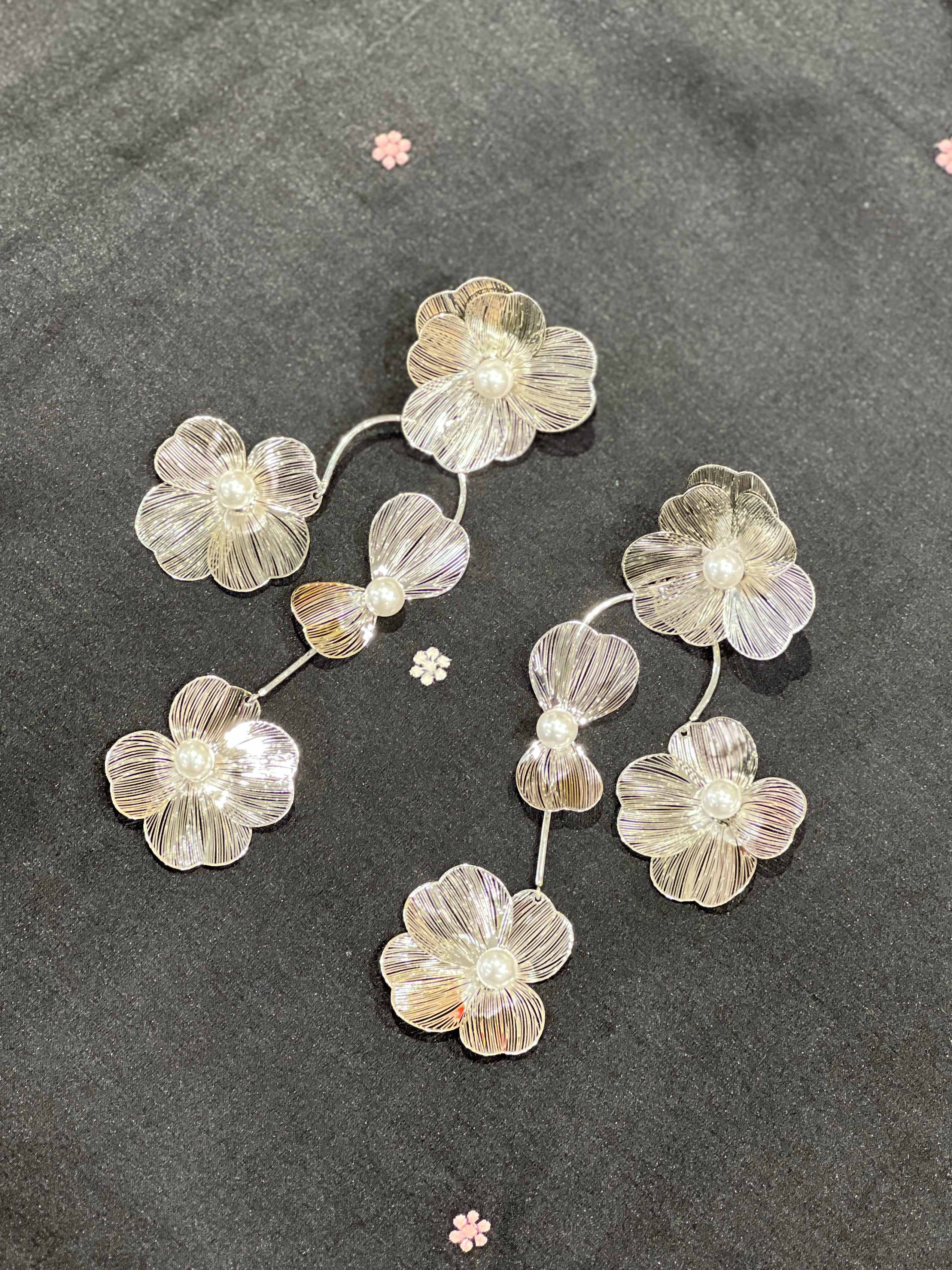 Pearl Bloom Cascade Earrings | JE180