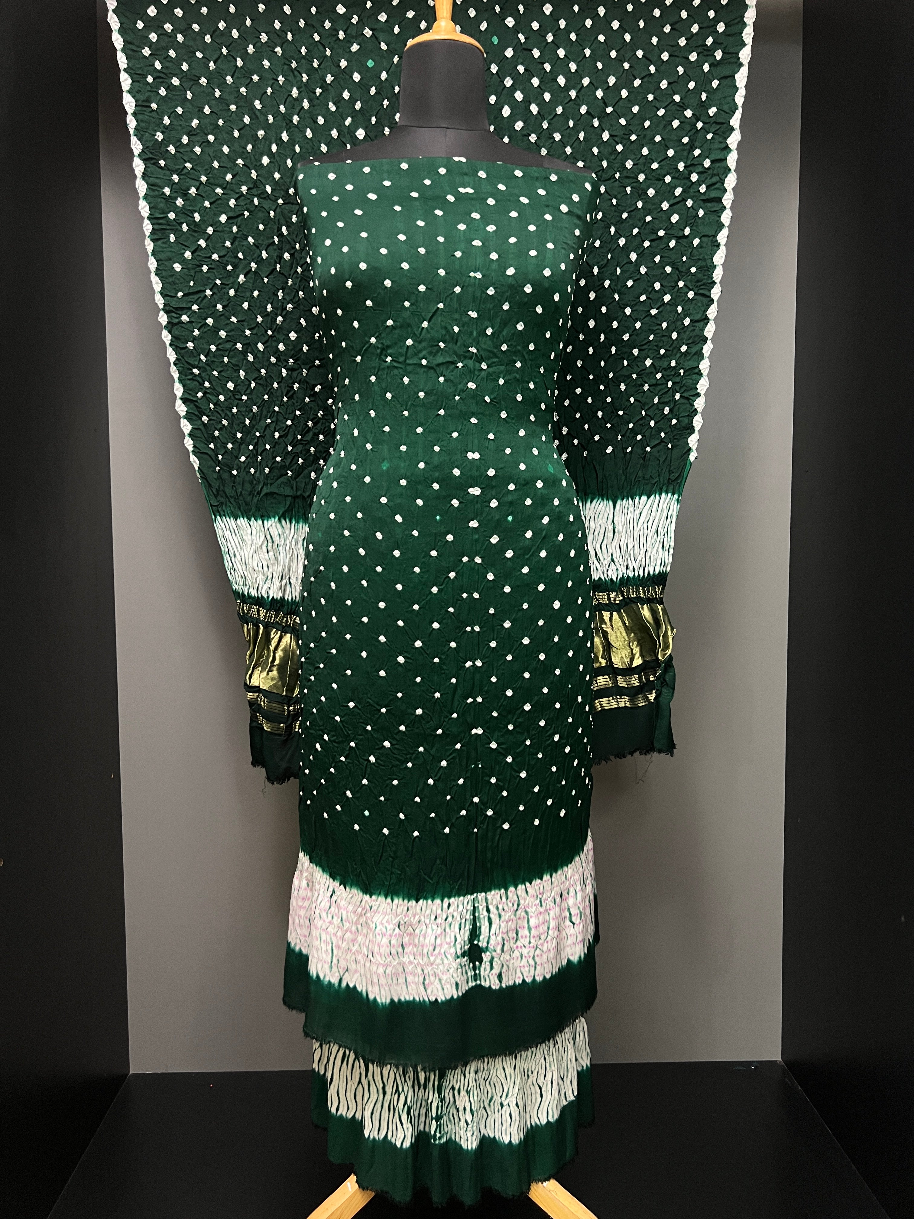 Bandhani Pattern Tie & Dye Semi Modal Salwar Set | SAC186