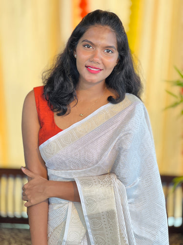 Banarasi Weaved Semi Silk Saree | GAT383