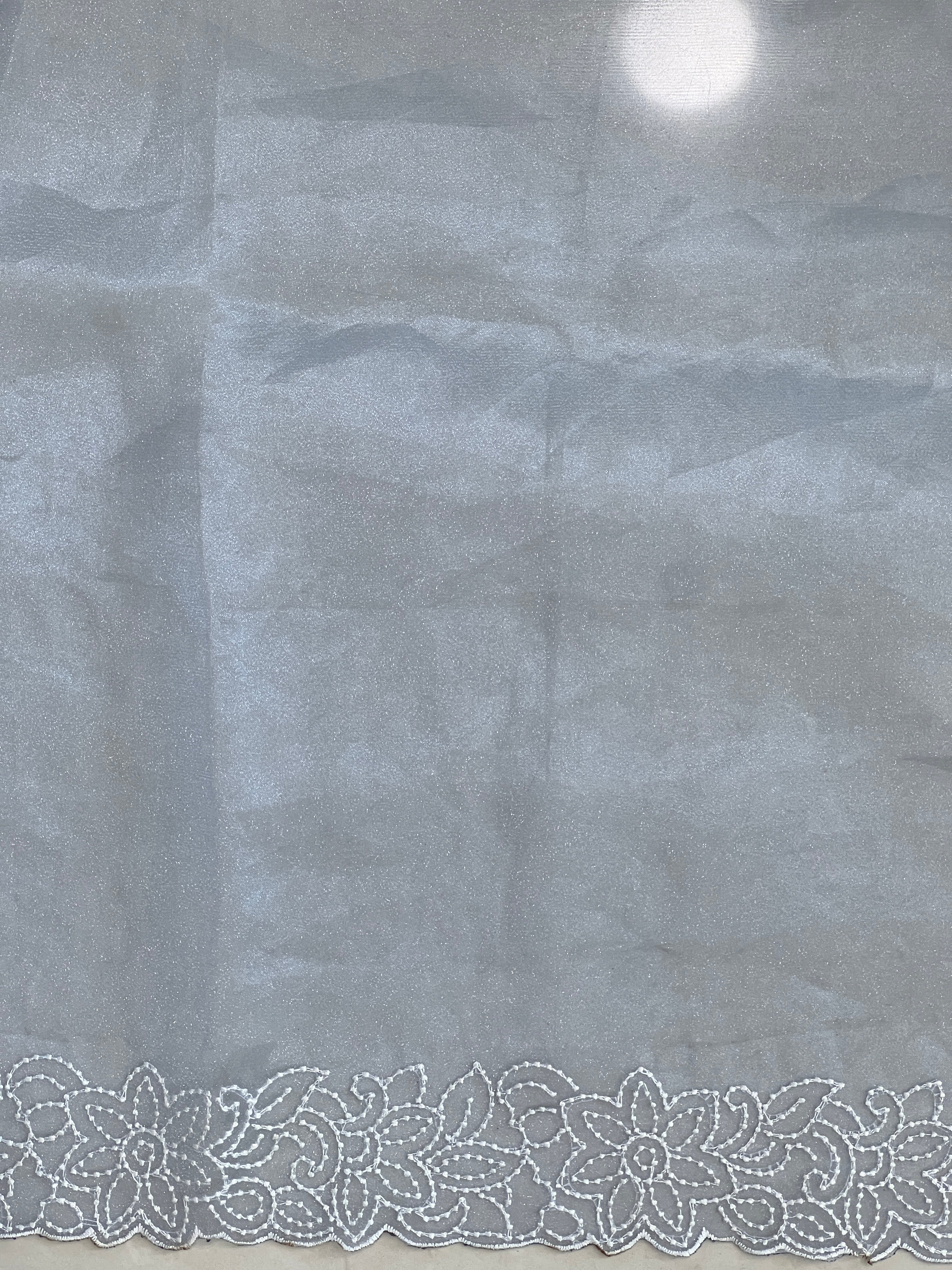 Point Embroidery Detailed Organza Saree | BLD1583