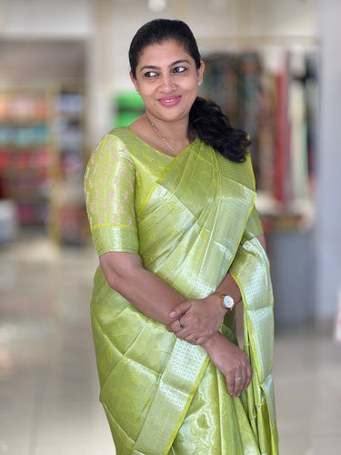Traditional Banarasi & Floral Jaal Detailed Tissue Finish Saree | NN241