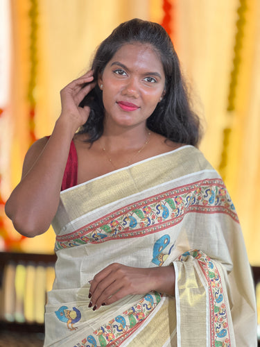 Digital Printed Tissue Saree | GAT406