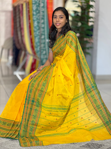 Buta Weaved Chettinad Cotton Saree | VR180