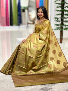 Thread Woven Soft Tussar Saree | YNG395