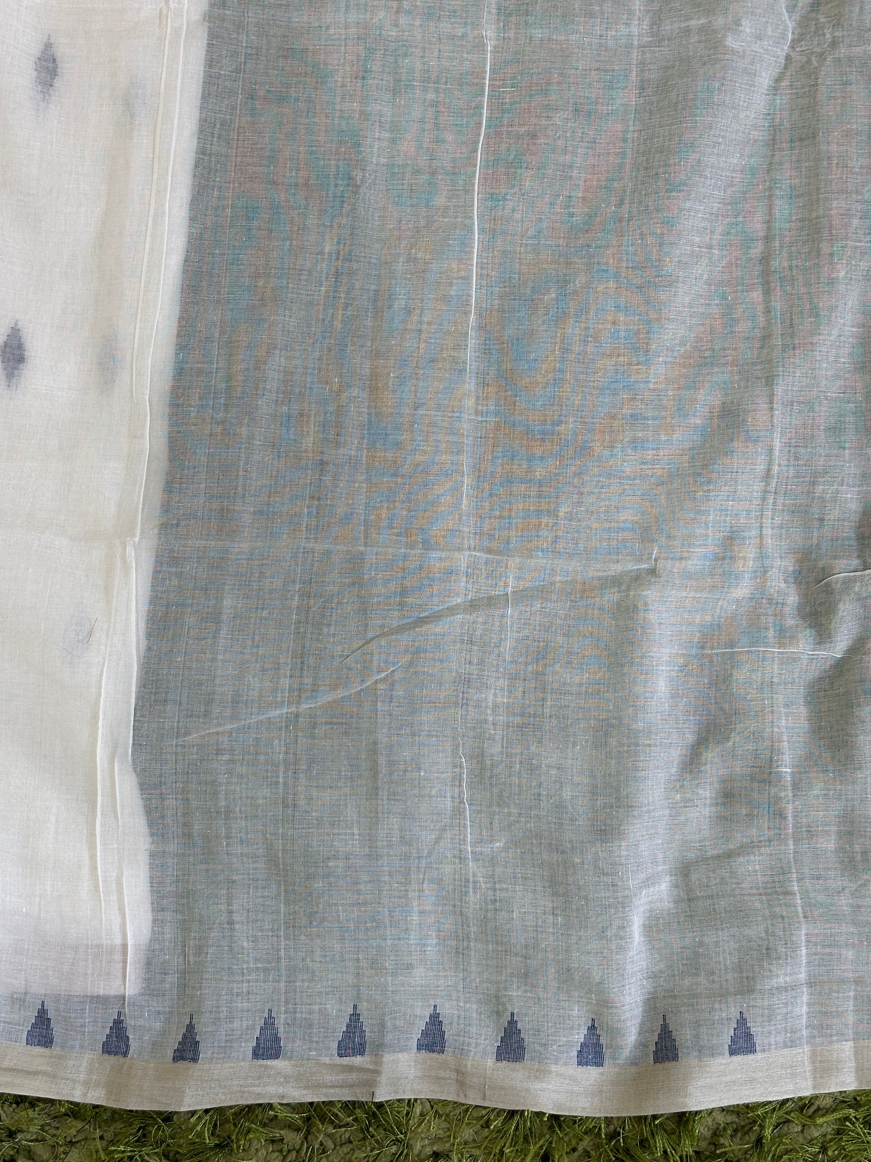 Jamdani Woven Traditional Handloom Dhaka Cotton Saree | AYD188