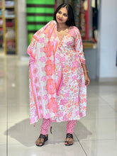 Print & Mirror Detailed Cotton Blend Kurta Set | YOC102