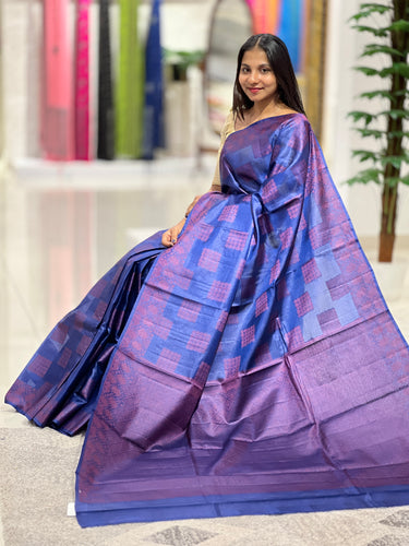 Thread Woven Soft Tussar Saree | YNG434