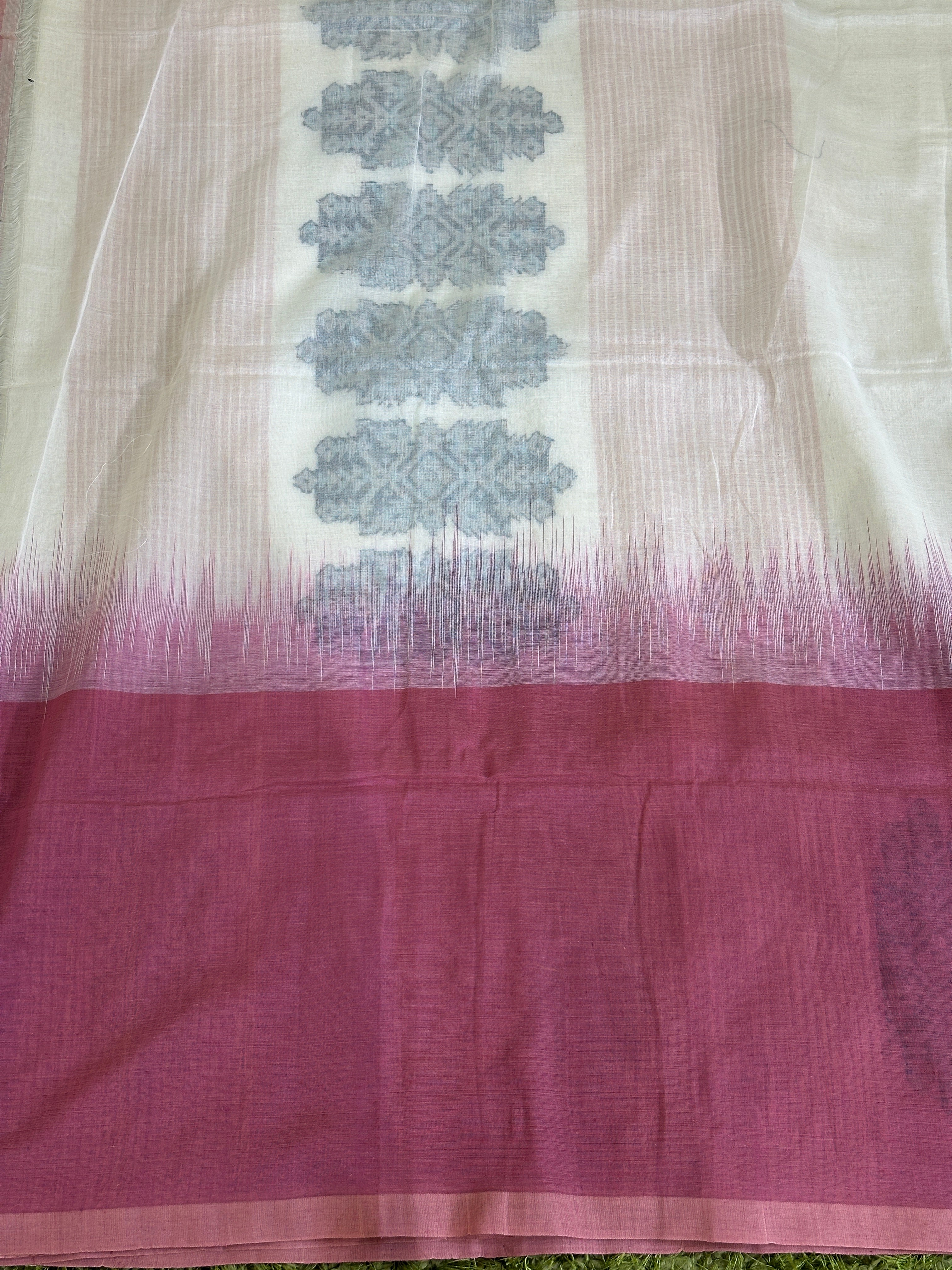 Jamdani Woven Handloom Soft Cotton Saree | AYD185