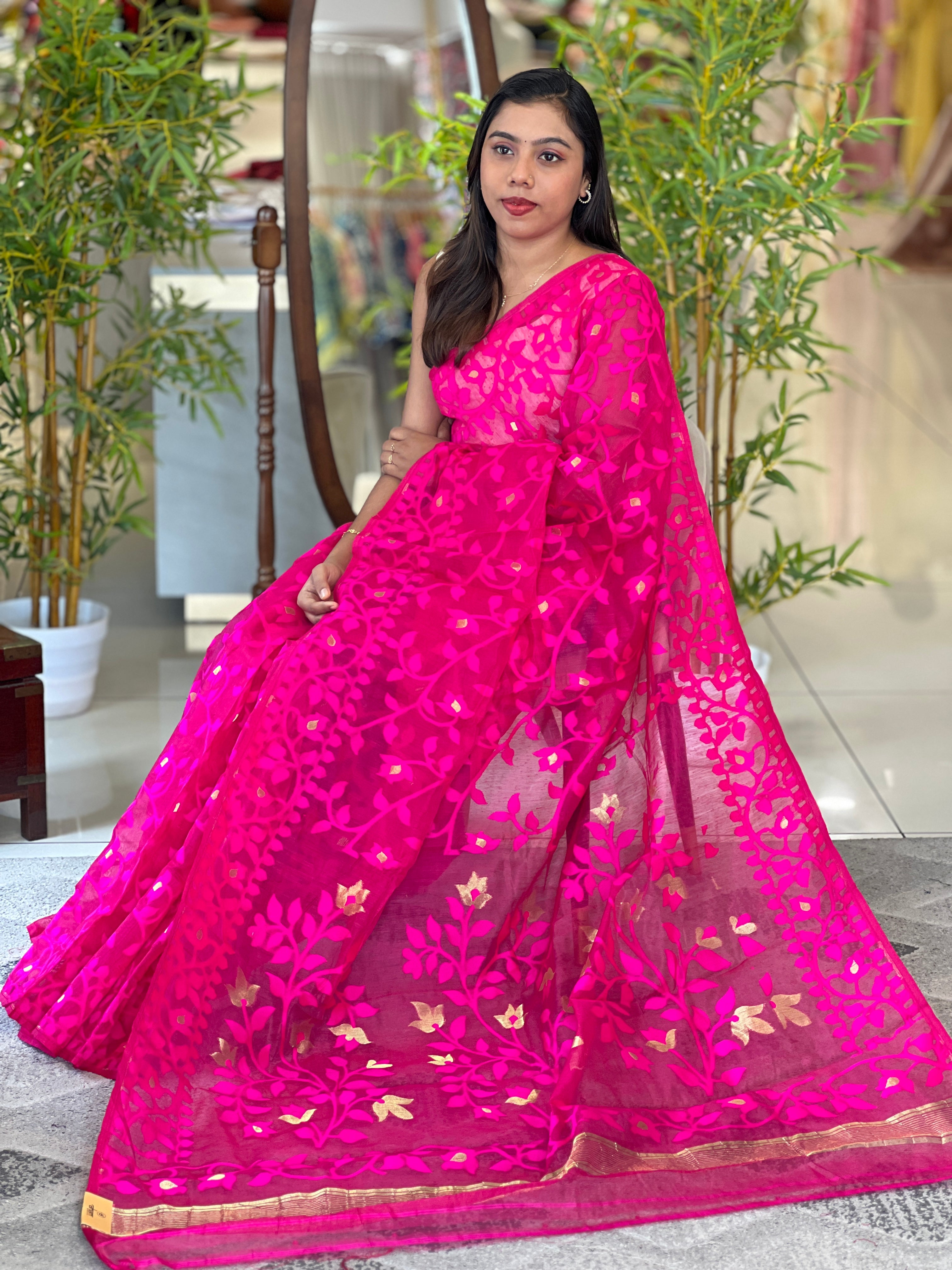 Jamdani Weaved Cotton Saree |RP813