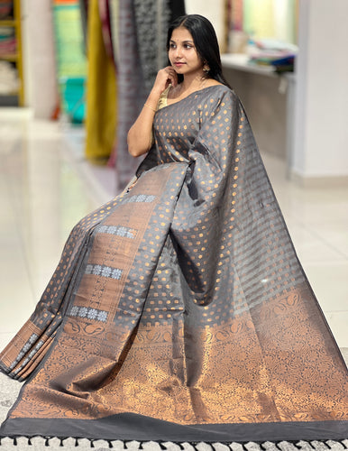 Buta Weaving Pattern Semi Silk Saree | KRK169