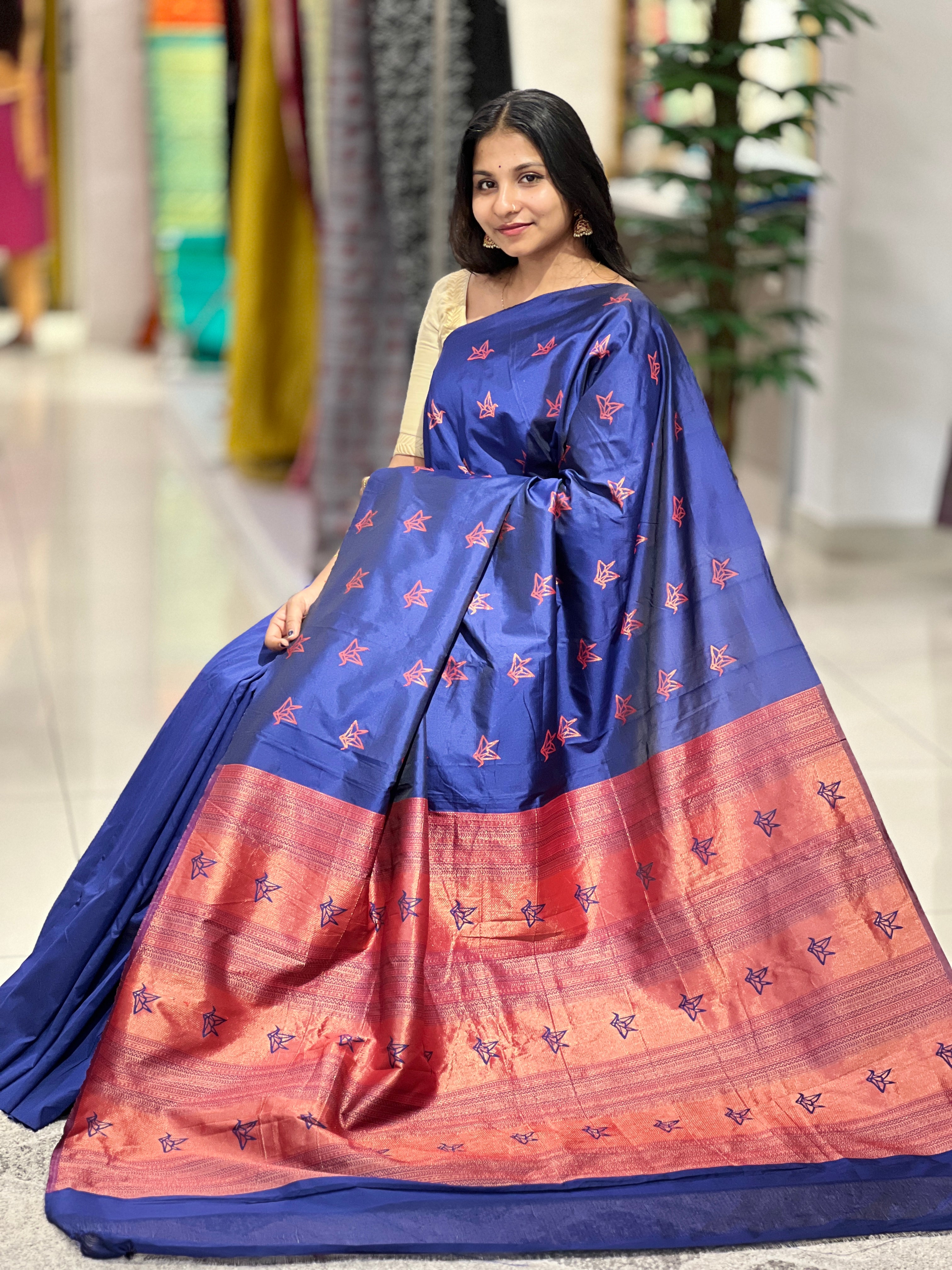 Party Wear Semi Silk Sarees | KT192