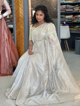 Computerized Machine Embroidery Nylon Organza Saree | ISP121