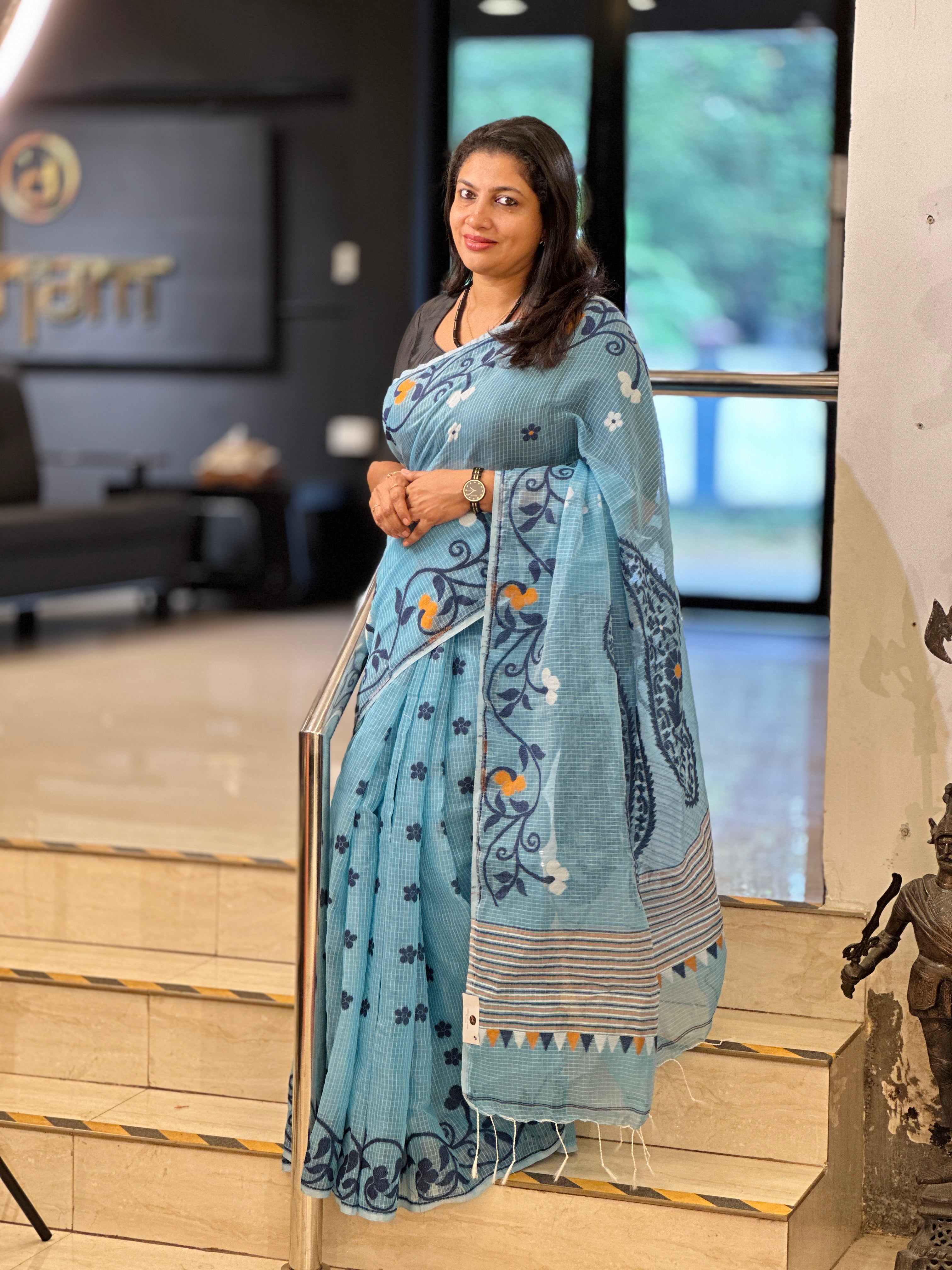 Jamdani Woven Kota Saree | AYD200