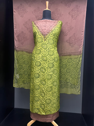 Print With Nalgonda Mirror Detailed Muslin Finish Salwar Set | SF1184