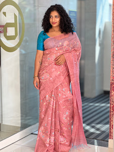 Embroidery Basbara Silk Saree |DLS299