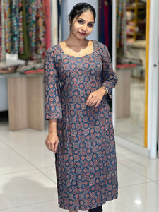 Ajrak Printed Cotton Kurta | DNT264