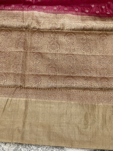 Zari Border Detailed Tussar Saree | YNG399