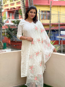 Banarasi Weaving Buta Design  Silk Chanderi Salwar Set | JCL802