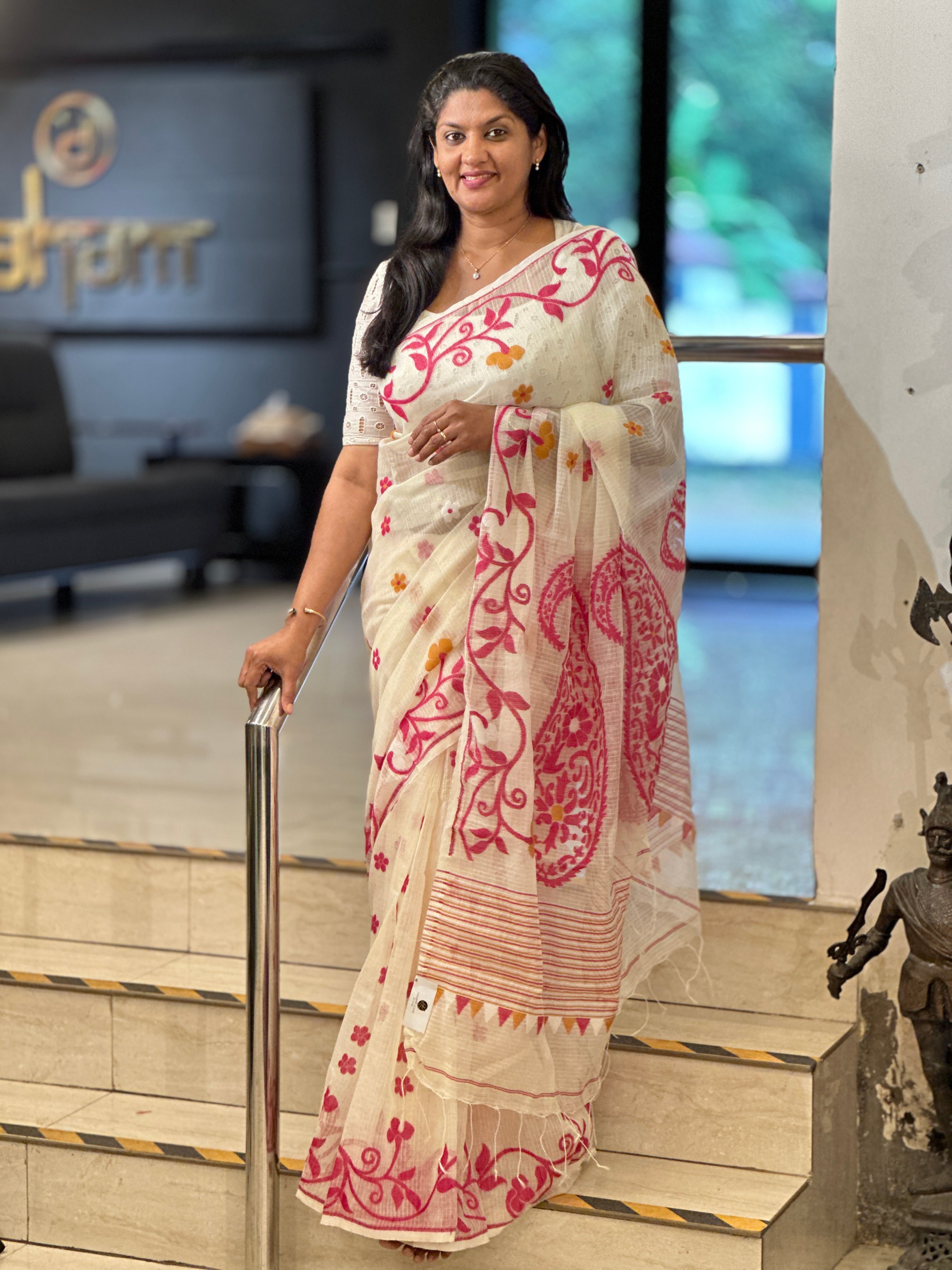 Jamdani Woven Kota Saree | AYD201