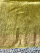 Zari Border Bhagalpuri Linen Saree | AHD414