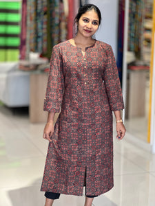 Block Printed Cotton Kurta | DNT292