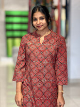 Ajrak Print Detailed Cotton Kurta | DNT228