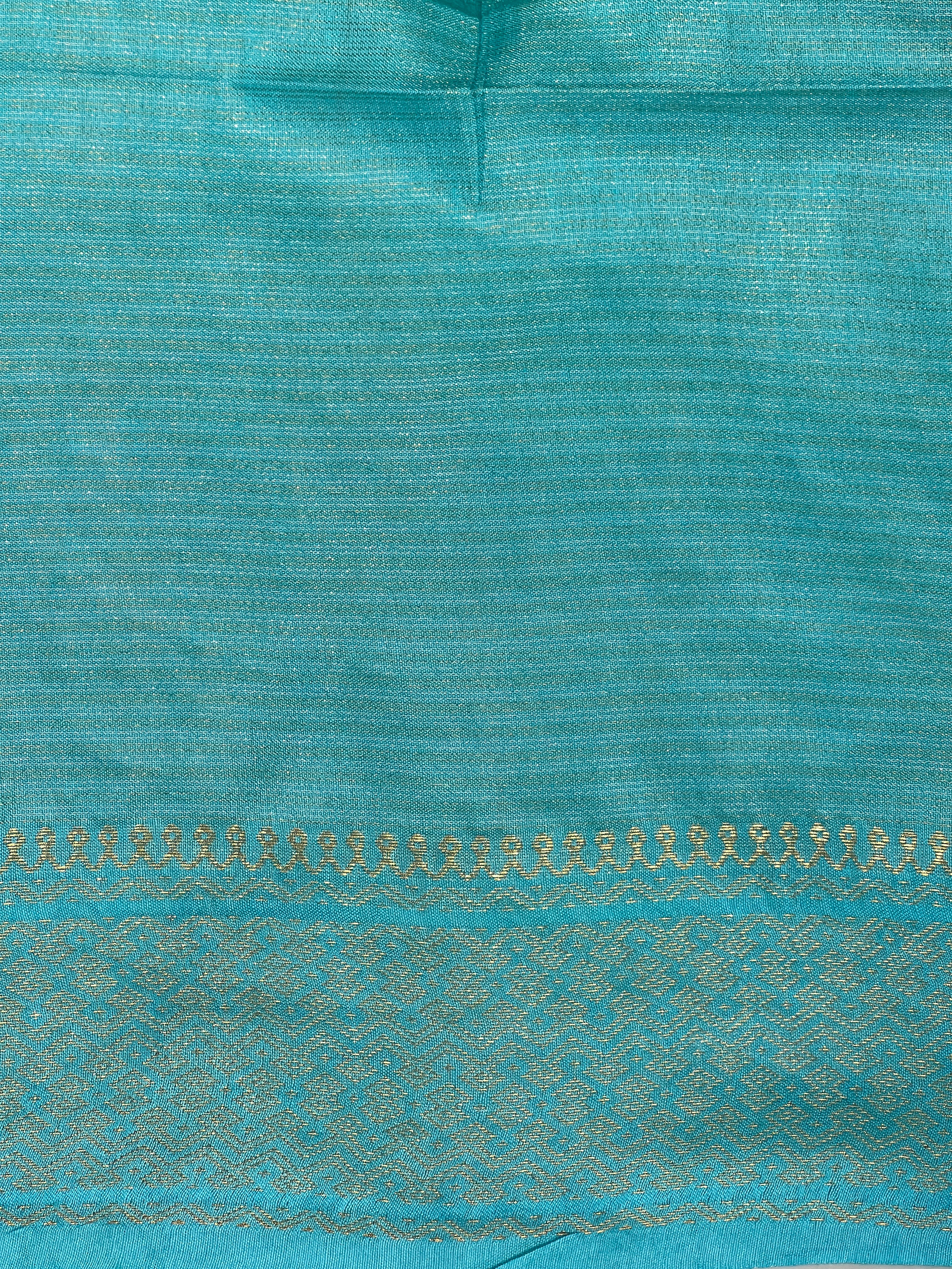 Zari Woven Stripe Patterned Tissue Semi Silk Saree | PF1092