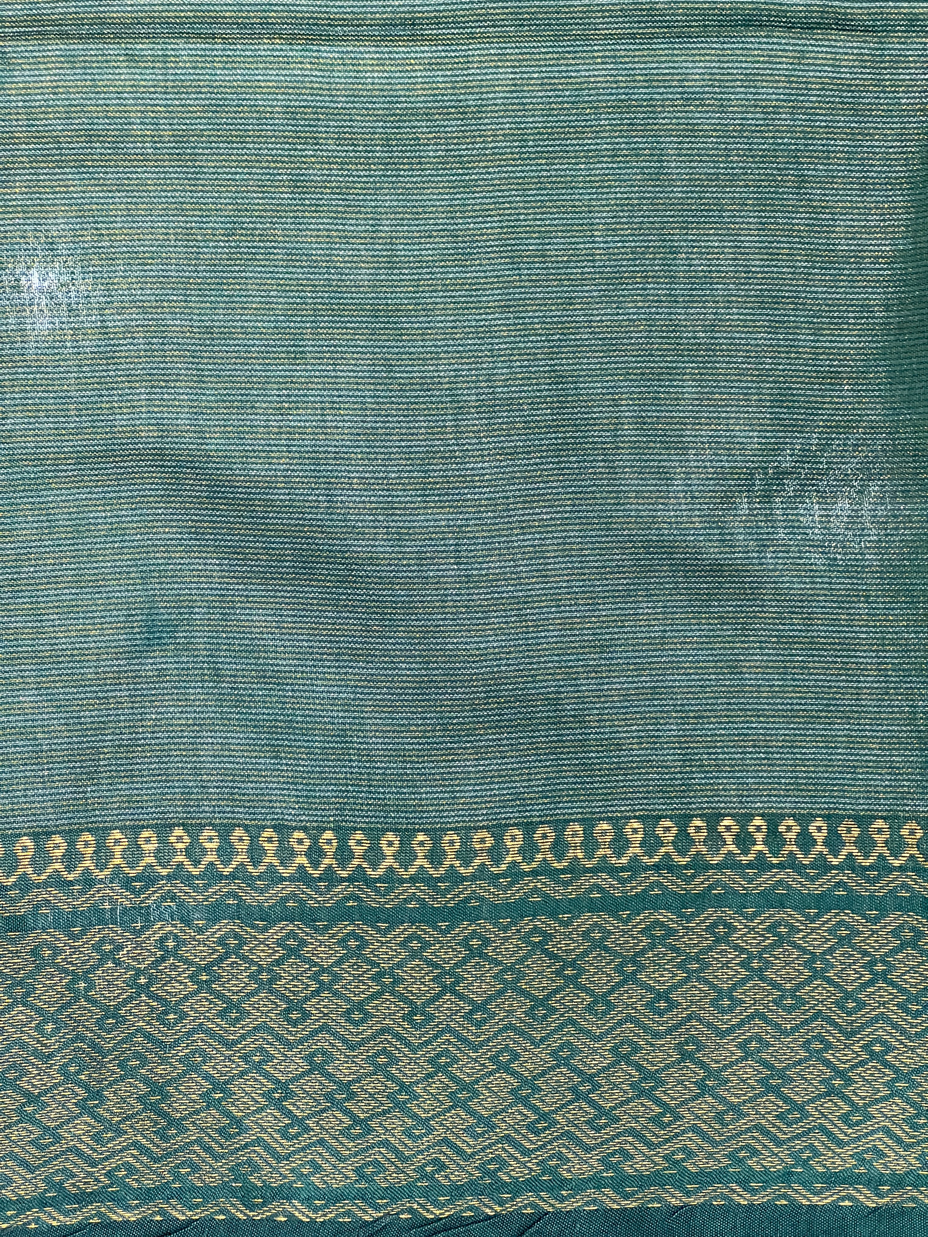 Zari Woven Stripe Patterned Tissue Semi Silk Saree | PF1094