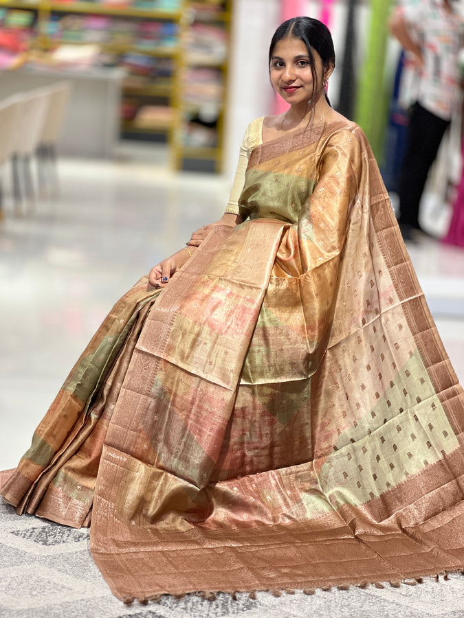 Digital Printed Tussar Saree | YNG397