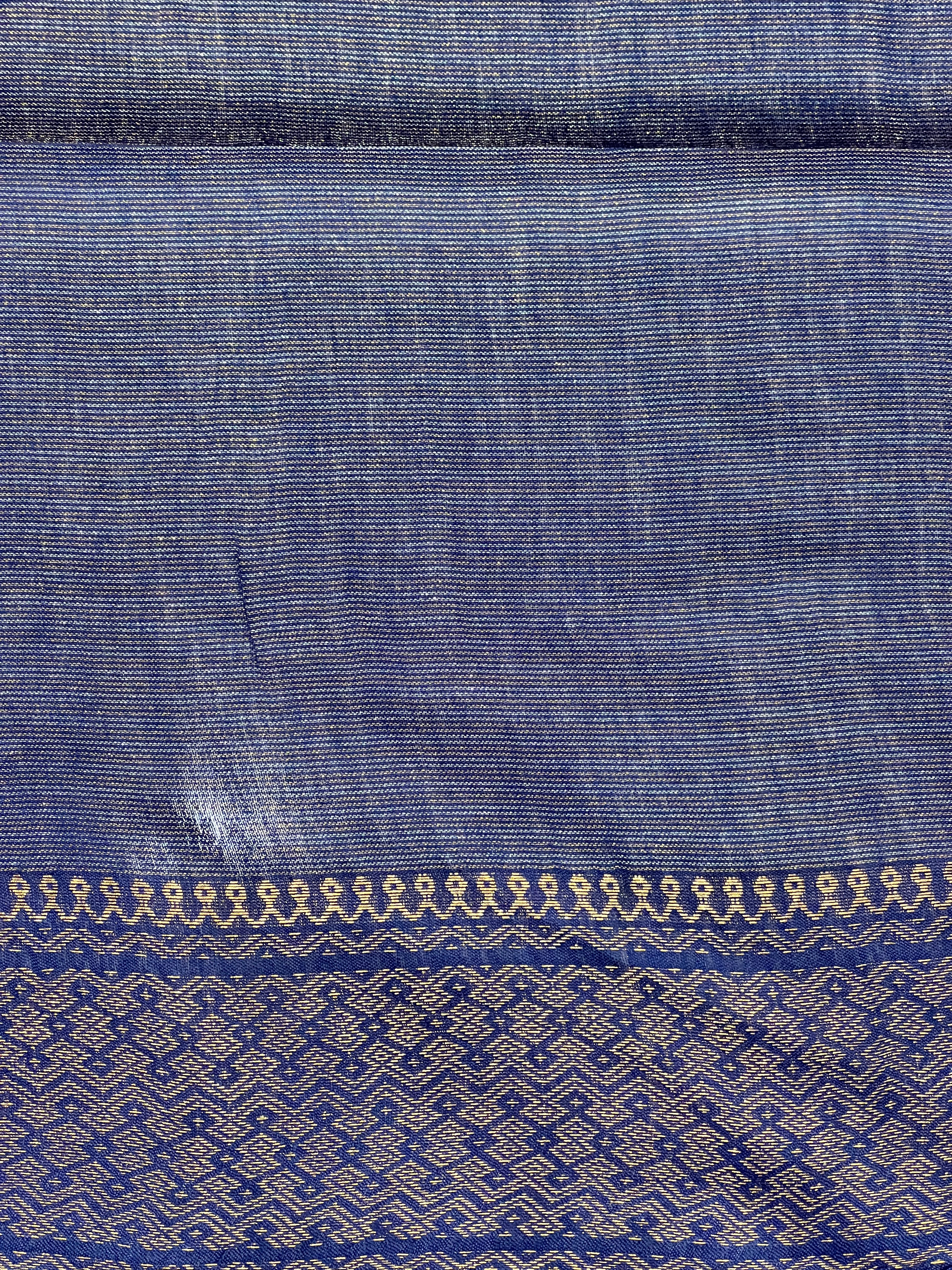 Zari Woven Stripe Patterned Tissue Semi Silk Saree | PF1097